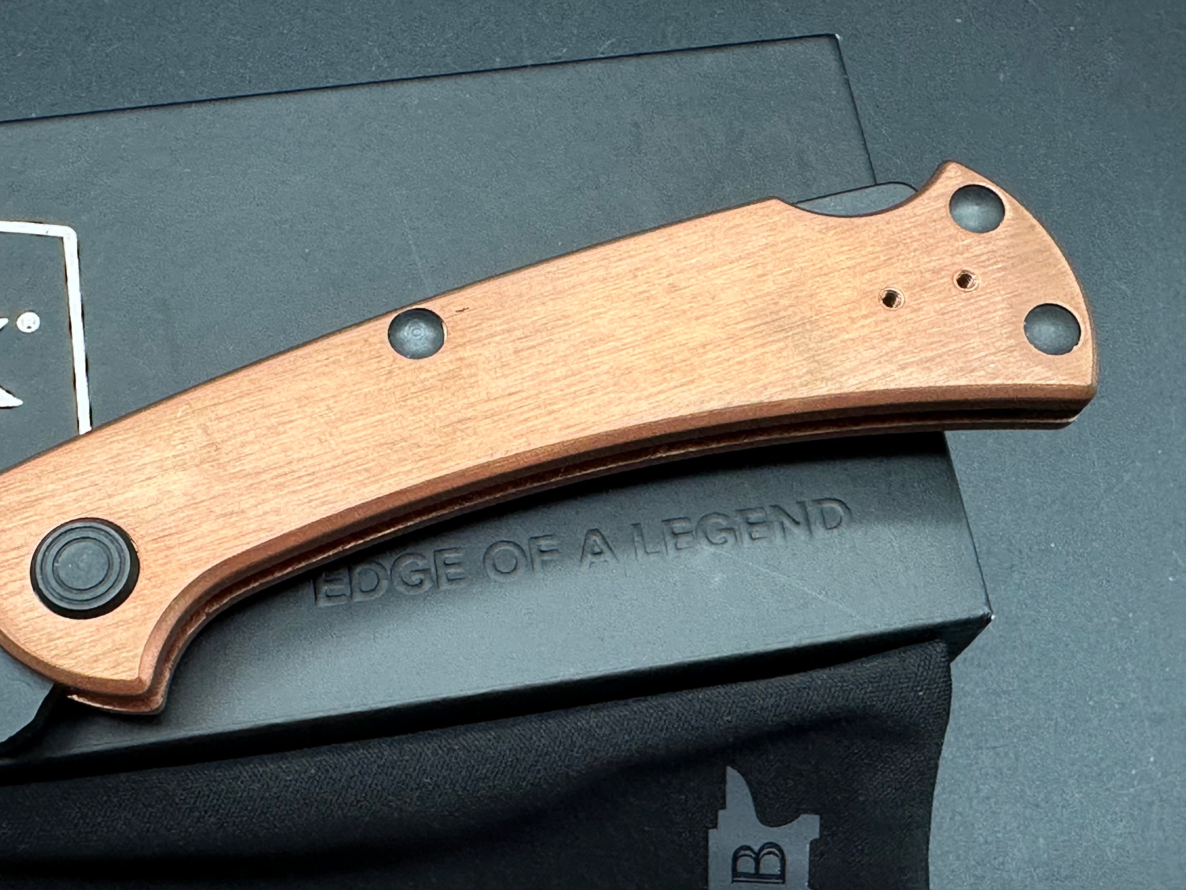 Buck 112 Buck of the Month Limited Edition (1/500) - Copper Scales & S30V Steel Blade - Collector's Knife for Outdoor, Camping, and EDC Use