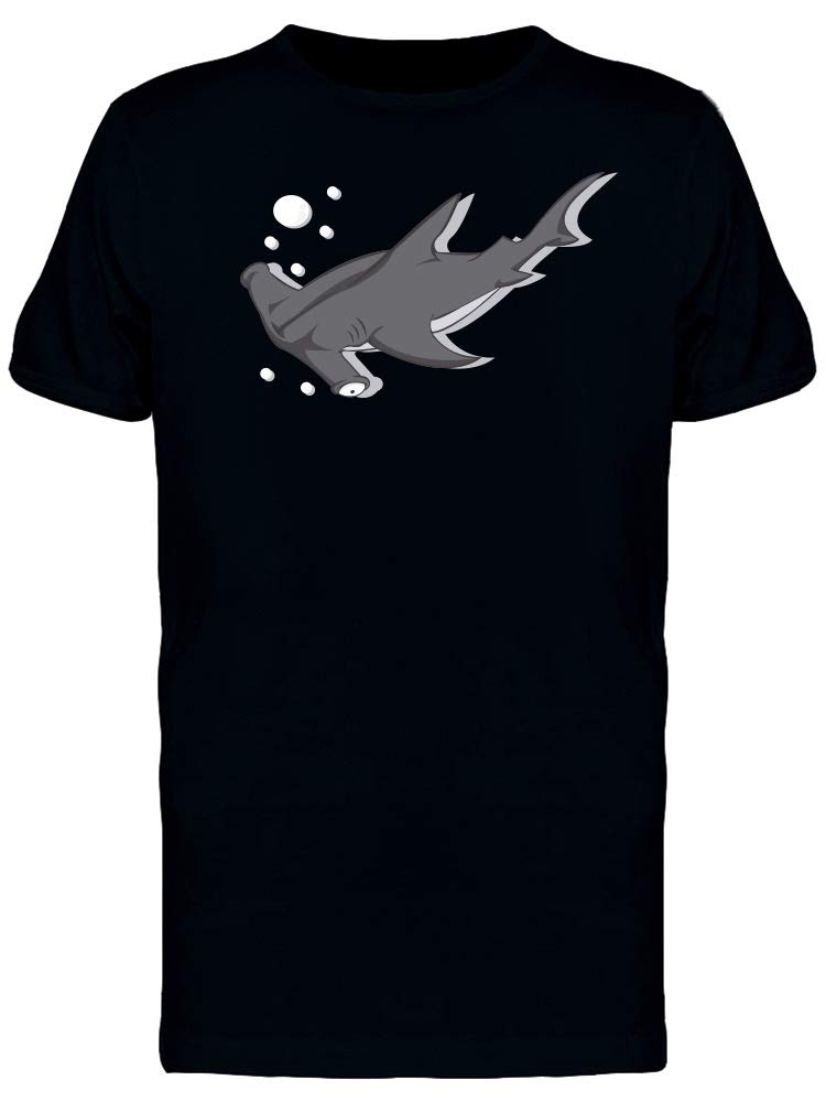 Men's Cartoon Hammerhead Shark Graphic T-Shirt - Funny Casual Tee for Beach, Surfing & Summer Outfits
