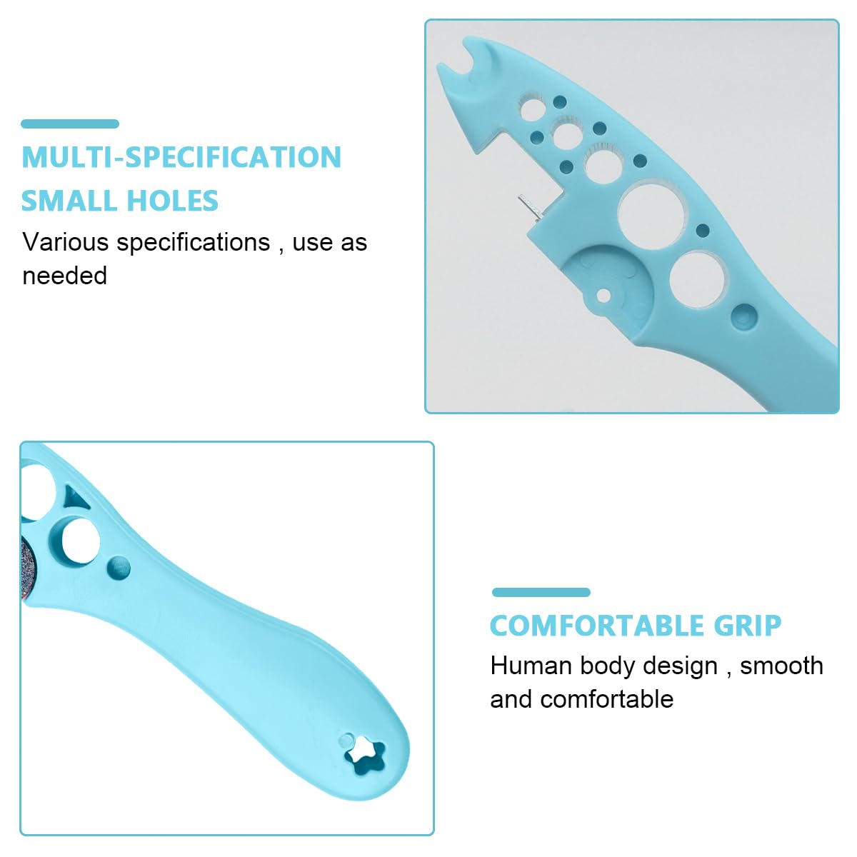 HASTHIP® Professional Ampule Cutter with 5 Replaceable Grinding Wheels - Glass Bottle Cutter & Ampoule Breaker for Medical Use - Safe Ampoule Opener for Doctors, Nurses & Home Use - Perfect for Hospitals, Clinics & First Aid Kits (Blue)