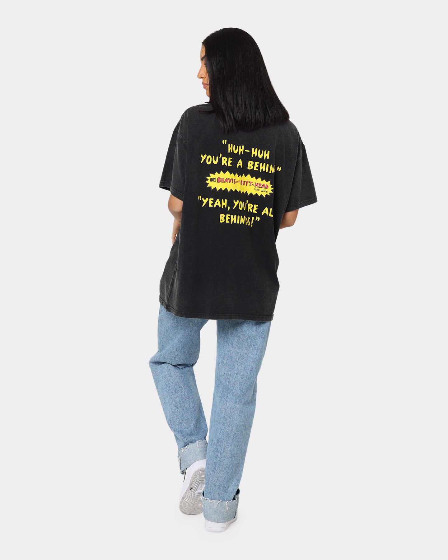 Vintage Beavis & Butthead Graphic T-Shirt - Black Retro Cartoon Tee for Men & Women - Perfect for Casual Wear, Fan Merchandise & 90s Nostalgia