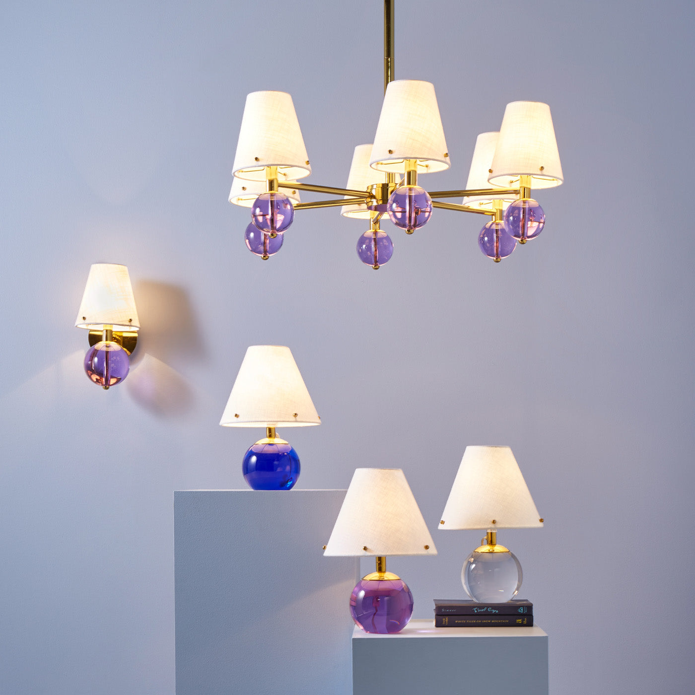 Belvedere Sconce Wall Light - Modern Brass Wall Lamp with Clear Glass Shade for Living Room, Bedroom & Hallway Lighting Decor