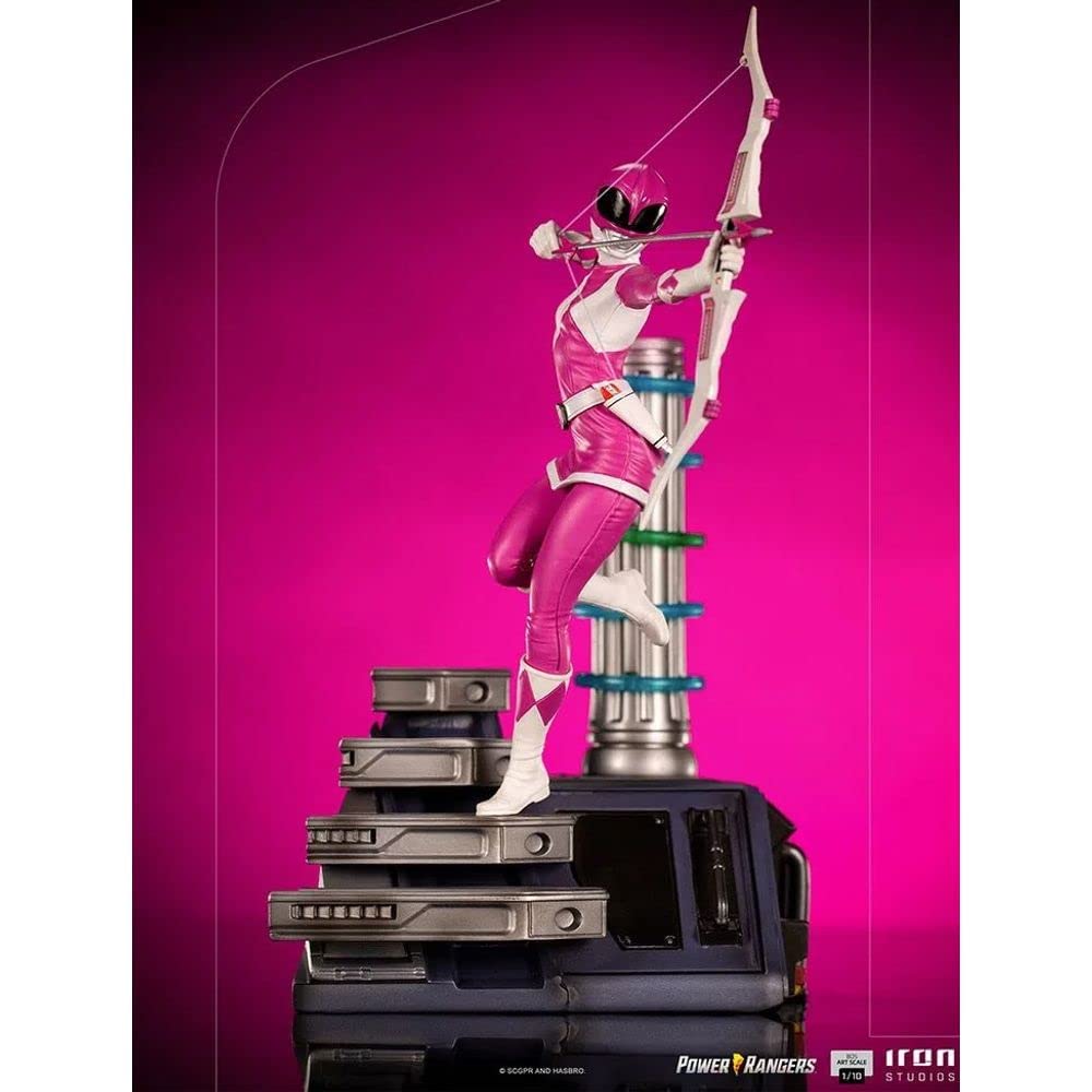 Iron Studios Mighty Morphin Power Rangers Pink Ranger BDS Art Scale 1/10 Statue - Collectible Action Figure for Display & Decor - Perfect for Fans, Collectors & Home Office Showcase