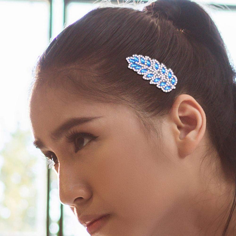 3PCS DIY Crystal Leaf Hair Clips - 5D Handmade Women's Hairpins, Barrettes & Bobby Pins for Wedding, Party & Daily Use - Elegant Hair Accessories for Women & Girls