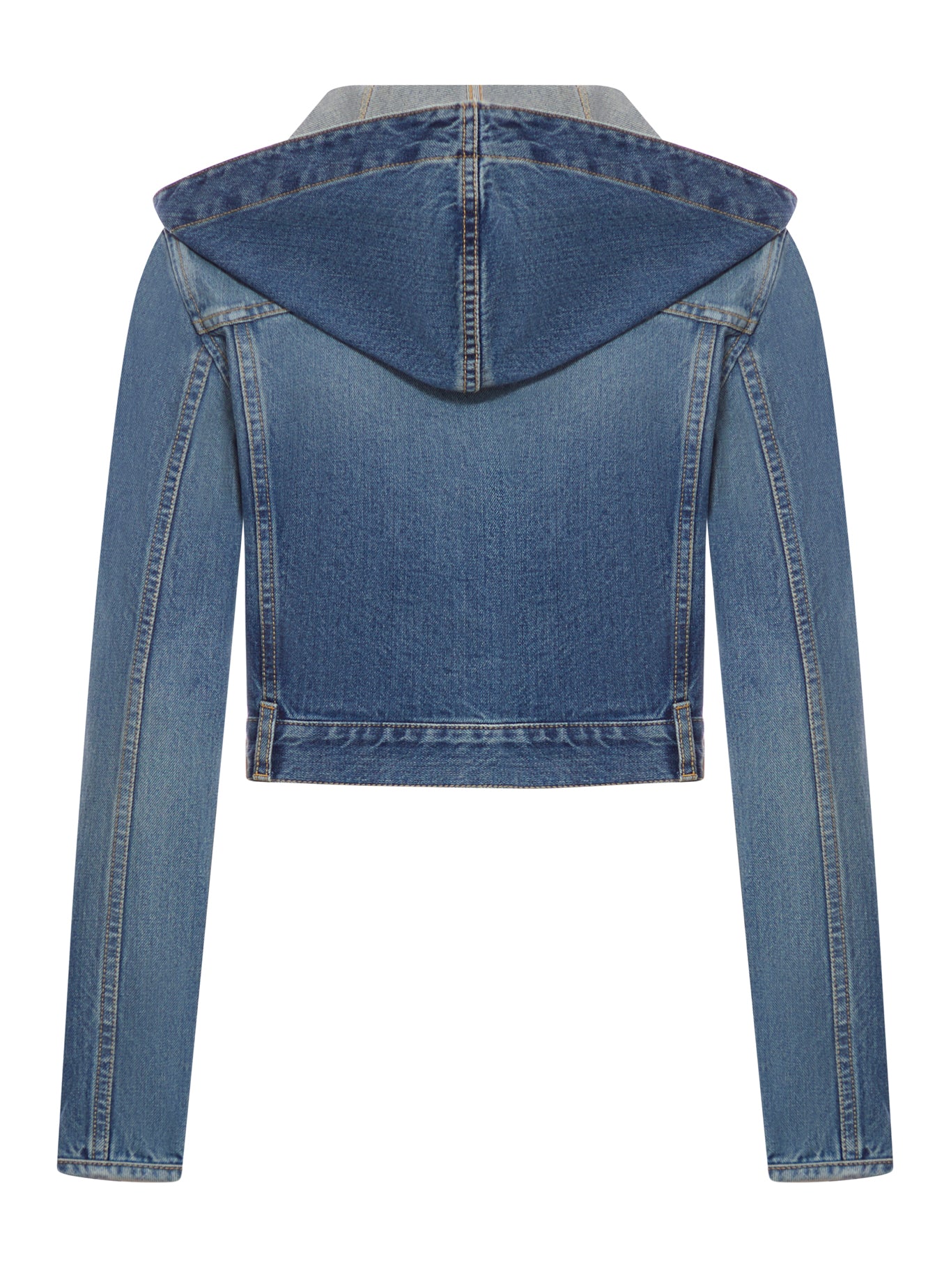 Stylish Denim Crop Hooded Jacket for Women - Trendy Streetwear & Casual Outfit Essential | Perfect for Spring, Fall & Layering