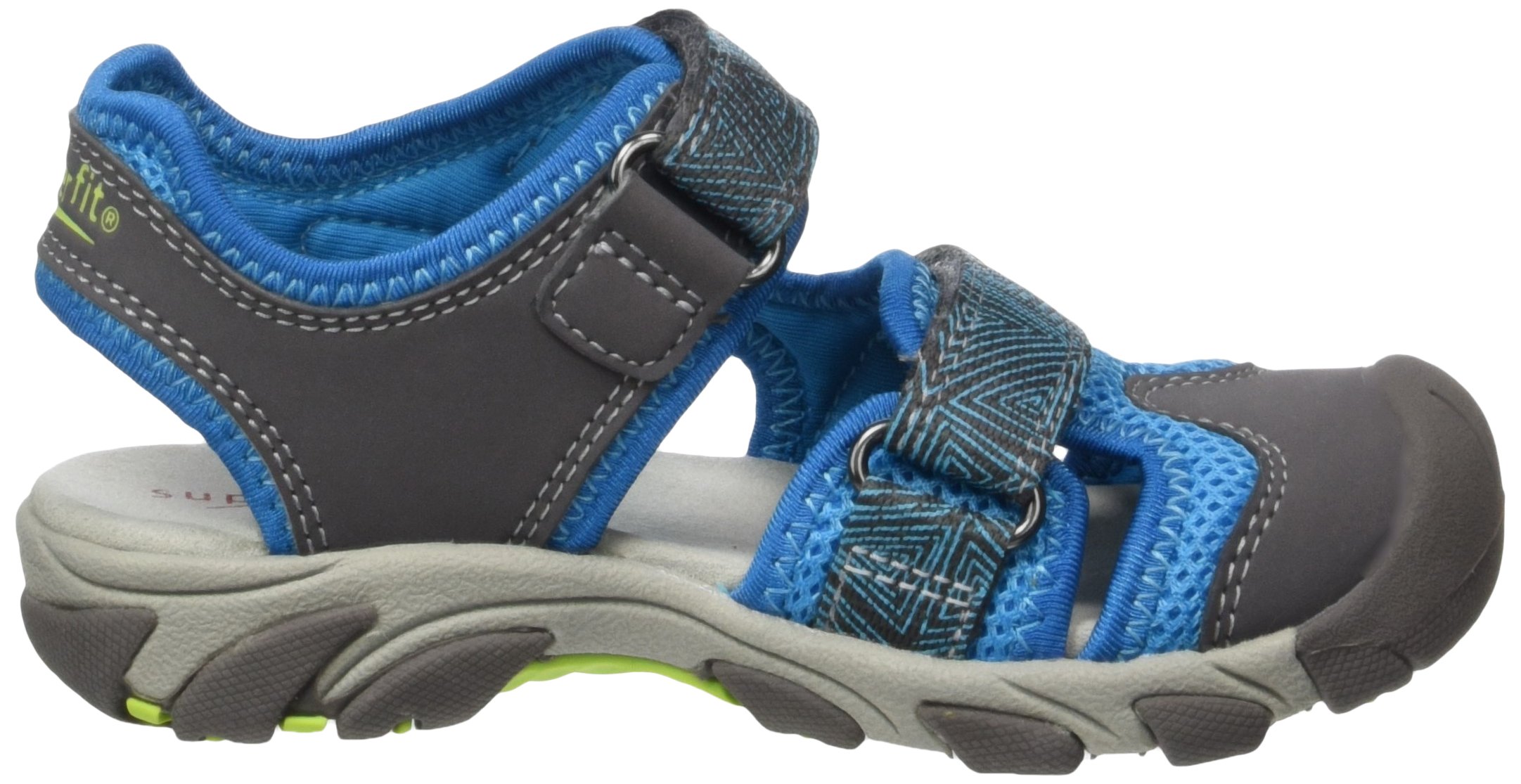 Superfit Boys' Open Toe Sandals - Comfortable Kids' Beach Shoes for Summer, Size 7.5 UK (Child) - Perfect for Outdoor Play, Poolside & Vacation