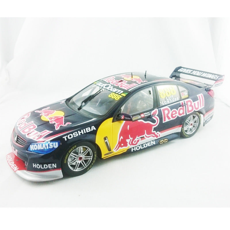 1:18 Scale Lowndes/Luff 888 Holden VF Commodore Red Bull Racing Diecast Model Car - 10 Years in Australia Limited Edition with Collector's Book (Item #18541) | Perfect for Car Enthusiasts, Racing Fans, and Diecast Collectors