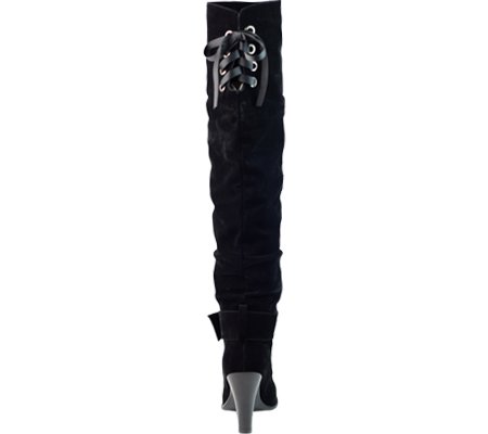 ANN CREEK Women's 'Mackay' Over-the-Knee Heels Boots - Stylish High Stretch Suede Thigh High Boots with Block Heel for Party, Night Out and Date Night