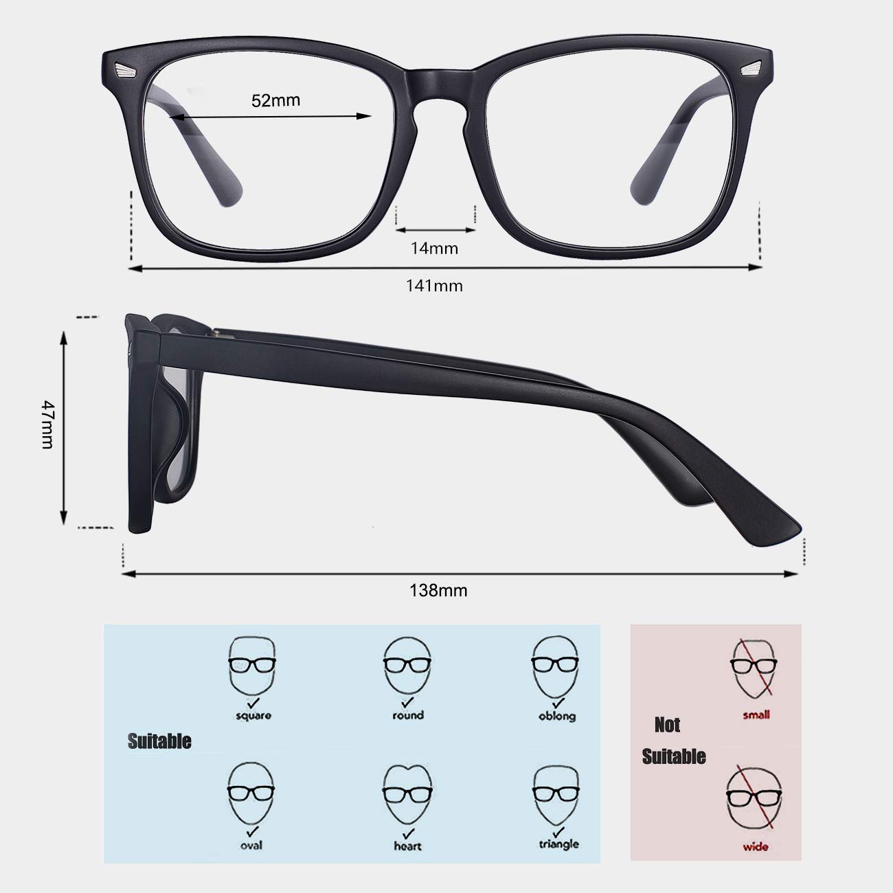 MAXJULI Blue Light Blocking Glasses for Women & Men - Anti Eyestrain Computer Glasses, Gaming Glasses, TV & Phone Screen Glasses (Matt Black) - Perfect for Office Work, Online Classes & Nighttime Screen Use