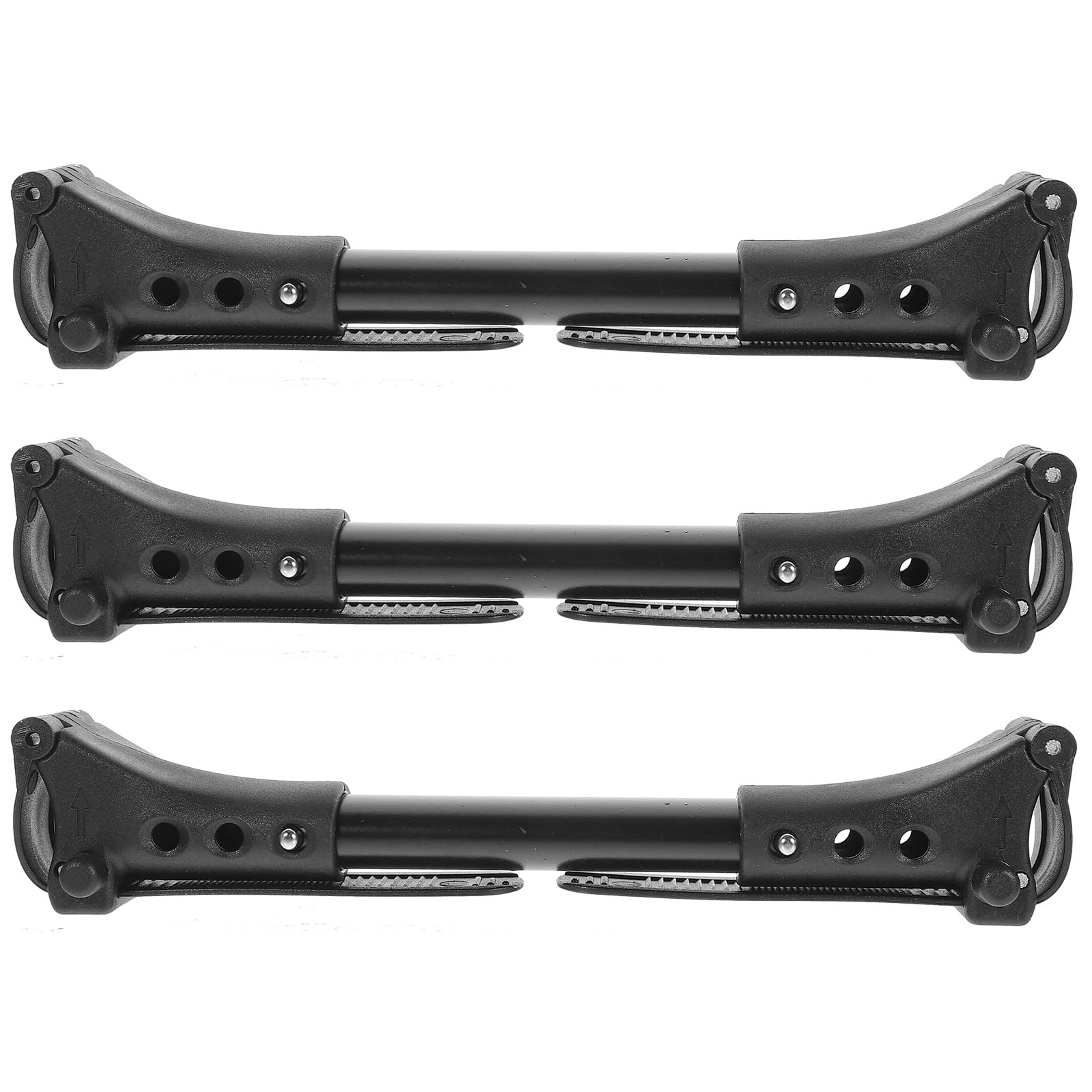 Universal Stroller Cart Connector - 3pcs Aluminum Tube Black Pushchair Accessories for Twin Baby Strollers | Perfect for Shopping, Travel & Outdoor Adventures with Kids