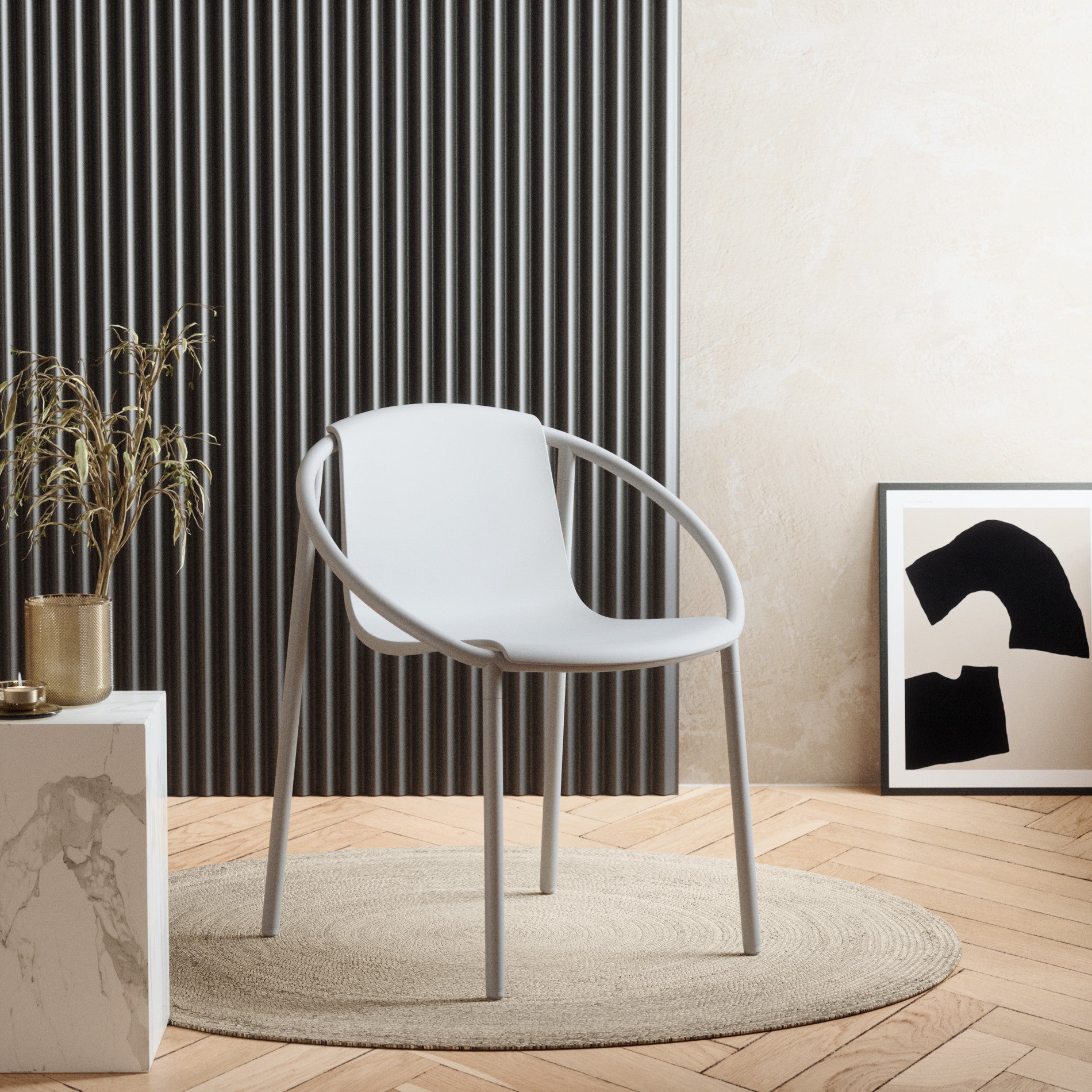 Ringo Chair - Modern Ergonomic Home Office Chair with Adjustable Height & Lumbar Support for Comfortable Working & Gaming - Perfect for Small Spaces, Apartments & Dorm Rooms