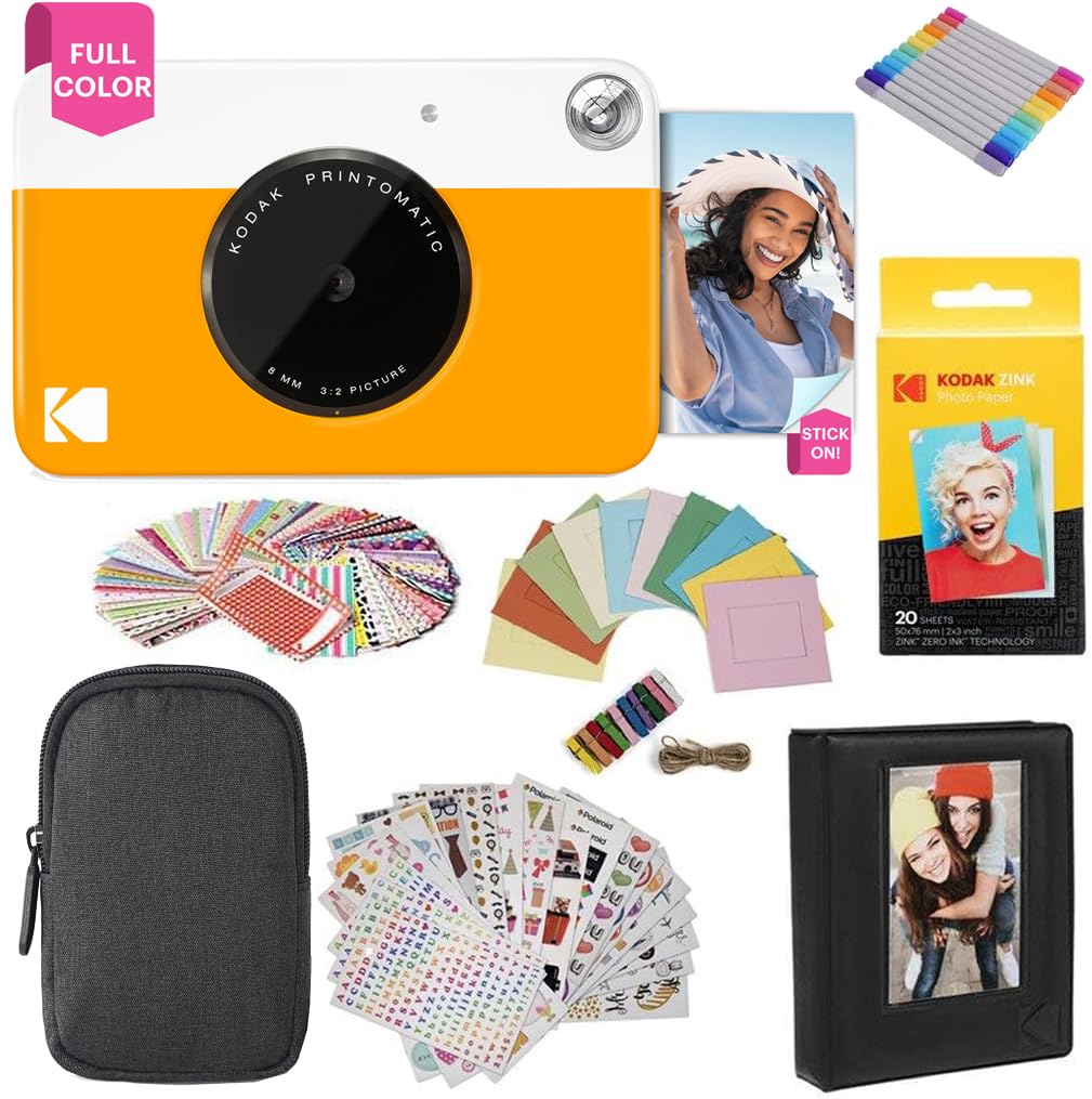 KODAK Printomatic Instant Digital Camera - 5MP Full-Color Prints on Zink 2x3