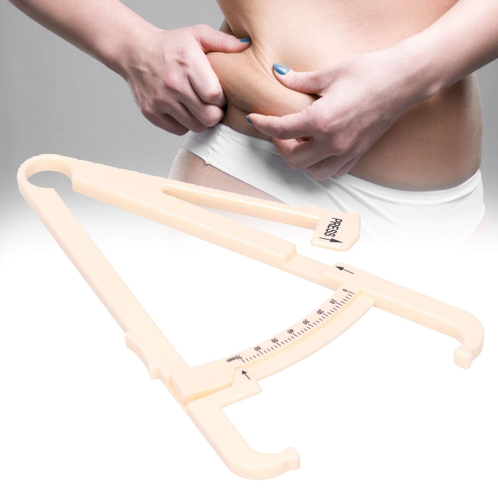 Accurate Body Fat Caliper - Handheld Skinfold Fat Measurement Tool for Fitness, Weight Loss & Body Composition Tracking - Perfect for Home Gym, Personal Trainers & Health Enthusiasts