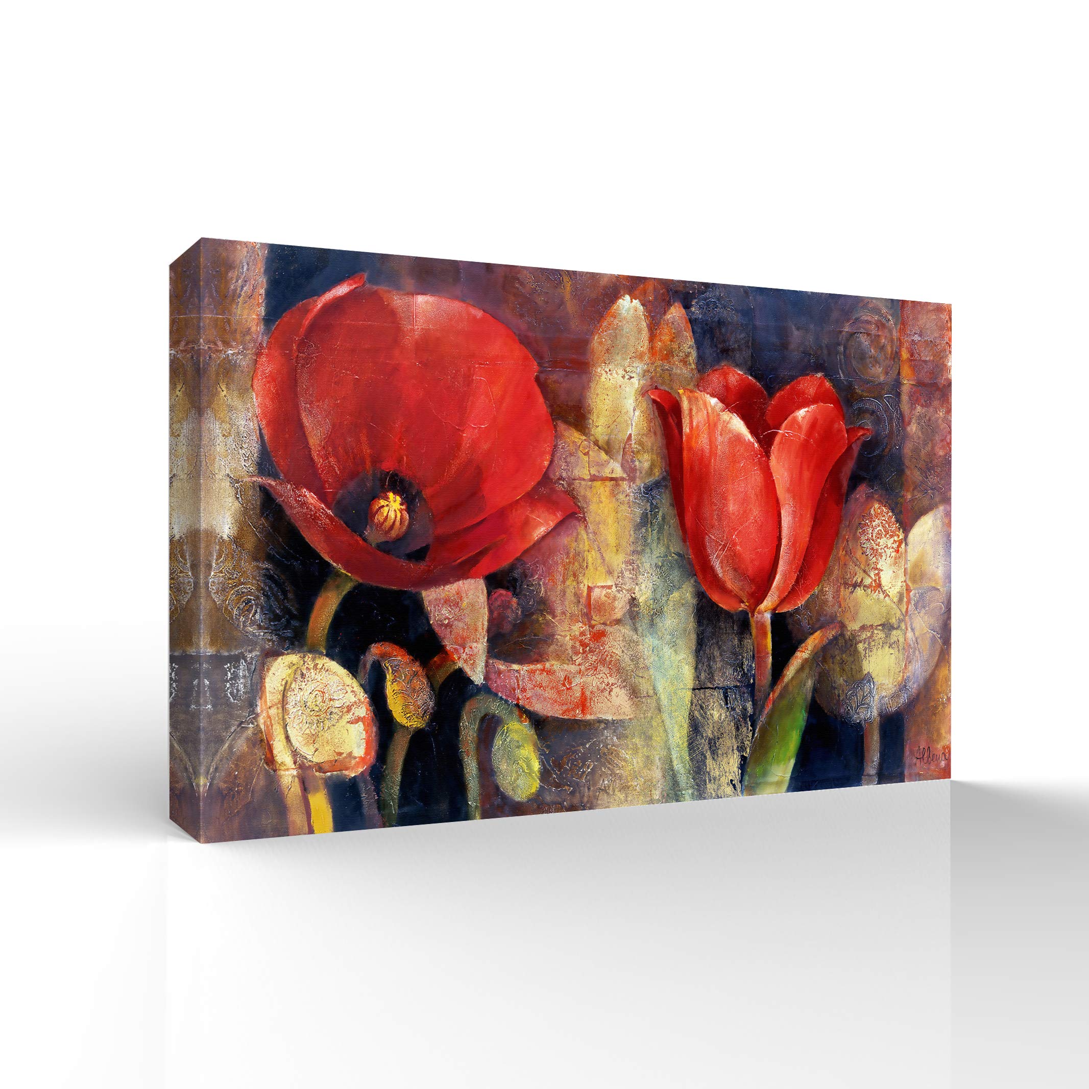 Wall26 Canvas Wall Art - Stunning Giclee Flower Painting for Bedroom, Living Room, Home Decor - 12x18 Inches - Perfect for Modern and Classic Interior Design