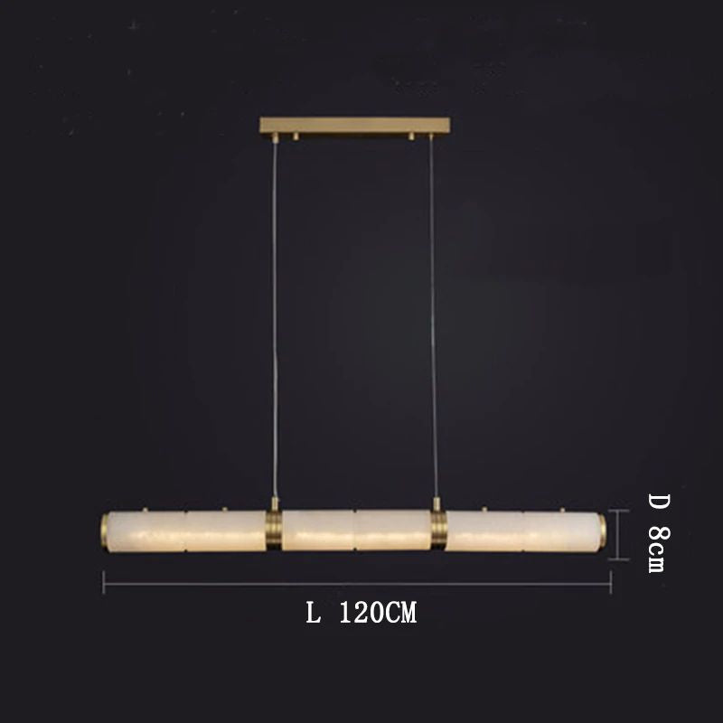 Modern Linear Kitchen Chandelier with Merlin Labster Design - Sleek Pillar Lighting Fixture for Dining Room, Island, or Breakfast Nook - Perfect for Contemporary Home Decor