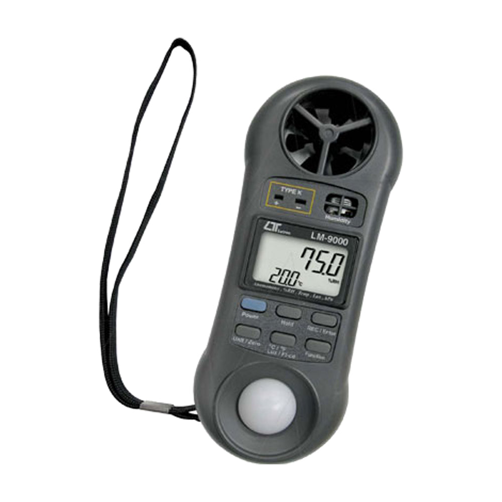 7-in-1 Digital Anemometer - Measure Wind Speed, Air Flow, Humidity, Temperature, Dew Point, Light, Barometric Pressure & Type K Temp - Perfect for HVAC, Weather Monitoring & Indoor/Outdoor Use