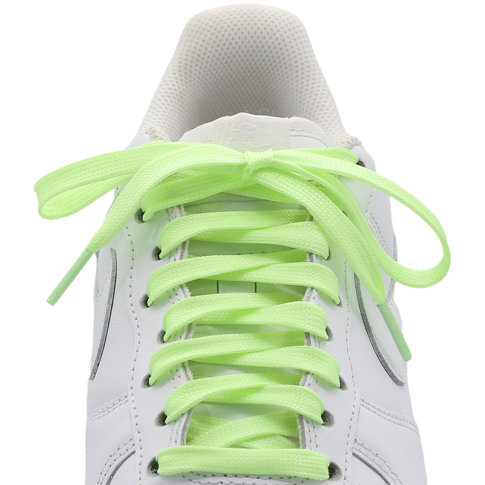 Glow in The Dark Shoe Laces - Reflective & Fluorescent Sneaker Laces for Running, Walking & Night Safety - 2 Pairs (Black & White) - Perfect for Jogging, Cycling & Outdoor Activities
