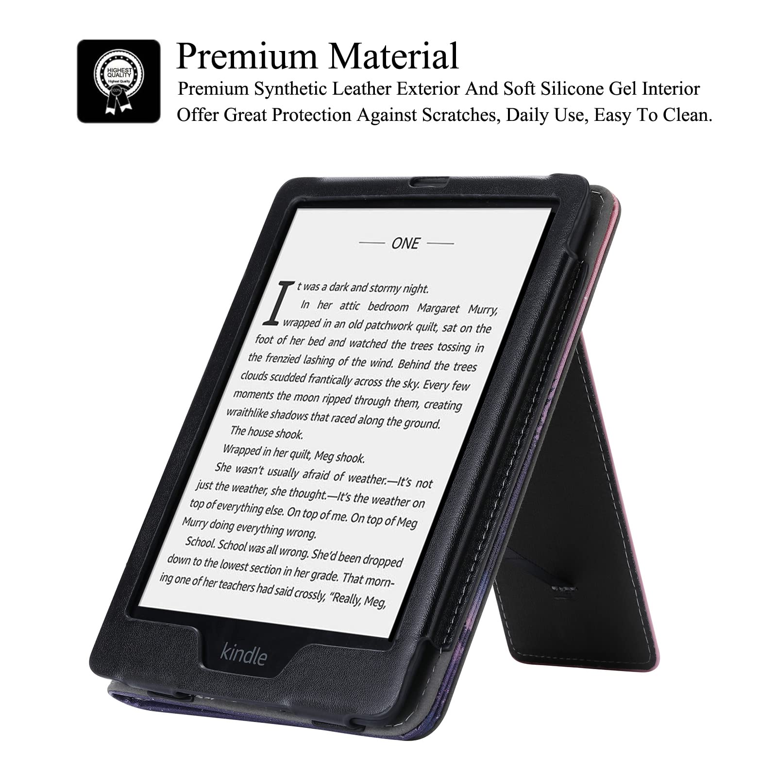 REASUN PU Leather Kindle Paperwhite Case for 6