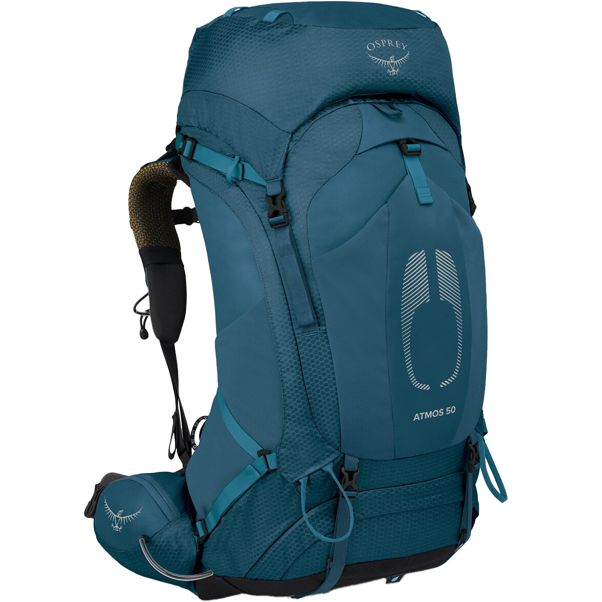 Atmos 50L Backpack - Lightweight Hiking Backpack for Men & Women, Waterproof Travel Backpack with Adjustable Straps - Perfect for Camping, Trekking & Outdoor Adventures