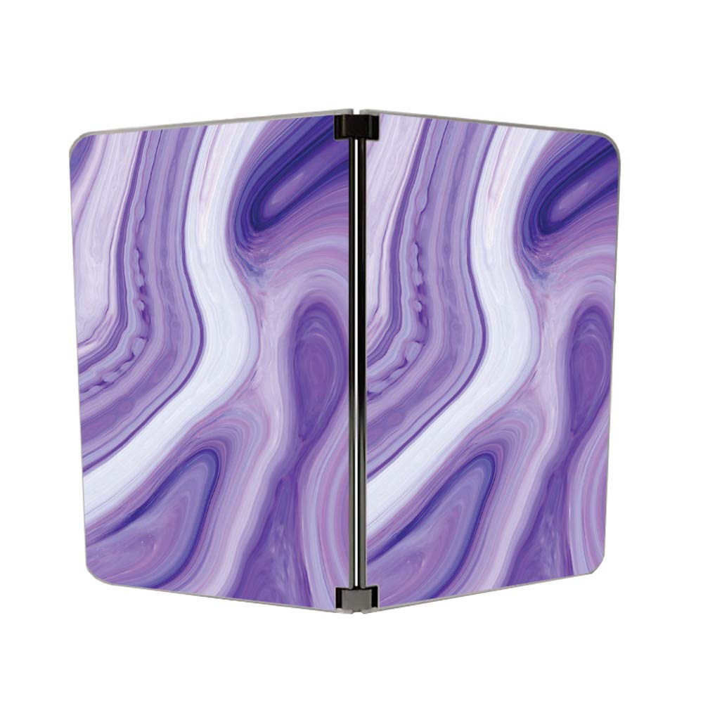 MightySkins Vinyl Decal Wrap Cover Compatible with Microsoft Surface Duo - Lavender Acrylic Design | Protective, Durable, Custom Skin | Easy to Apply & Remove | Made in USA | Perfect for Work, Travel & Personalization