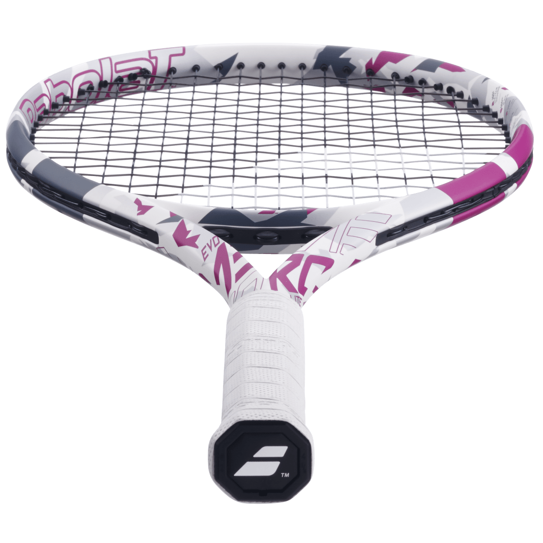 Babolat EVO Aero Lite Tennis Racket - Lightweight Pink Racquet for Women & Beginners | Perfect for Recreational Play & Training Sessions