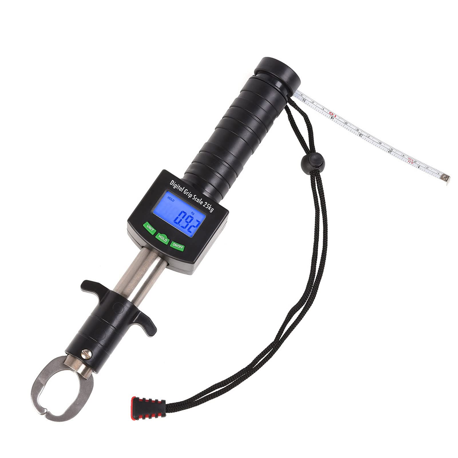 Portable Digital Luggage Scale 110lb/50kg - Hanging Hook Travel Baggage Scale with Backlit LCD Display & Ruler - Perfect for Airports, Fishing Trips, and Outdoor Adventures