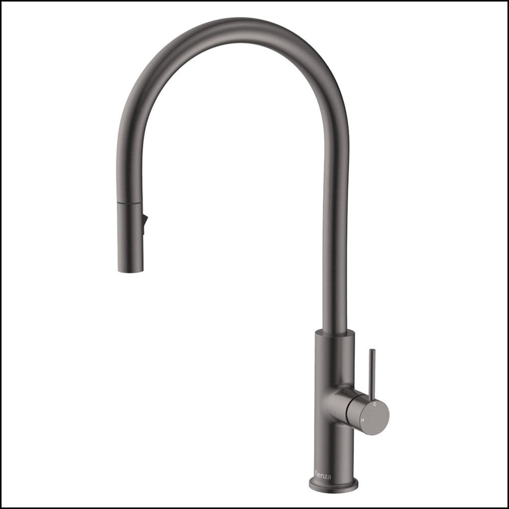 Fienza Kaya Pull-Out Kitchen Sink Faucet in Gun Metal (228108GM) - Perfect for Modern Home Renovation & Commercial Use