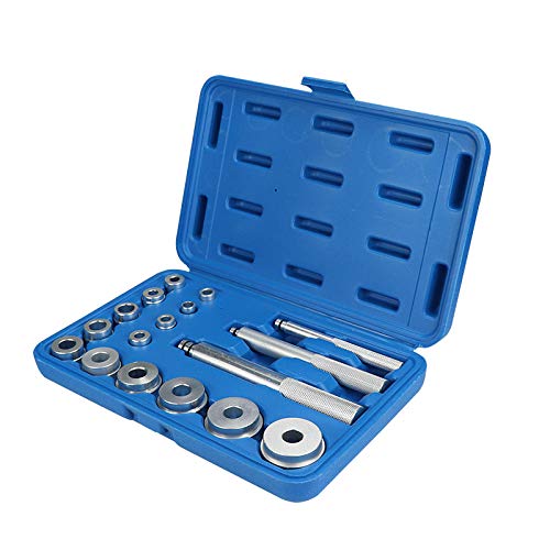 17pcs Aluminum Wheel Bearing Race Seal Bush Driver Set - Professional Car Repair Tool Kit for Automotive Maintenance & DIY Projects