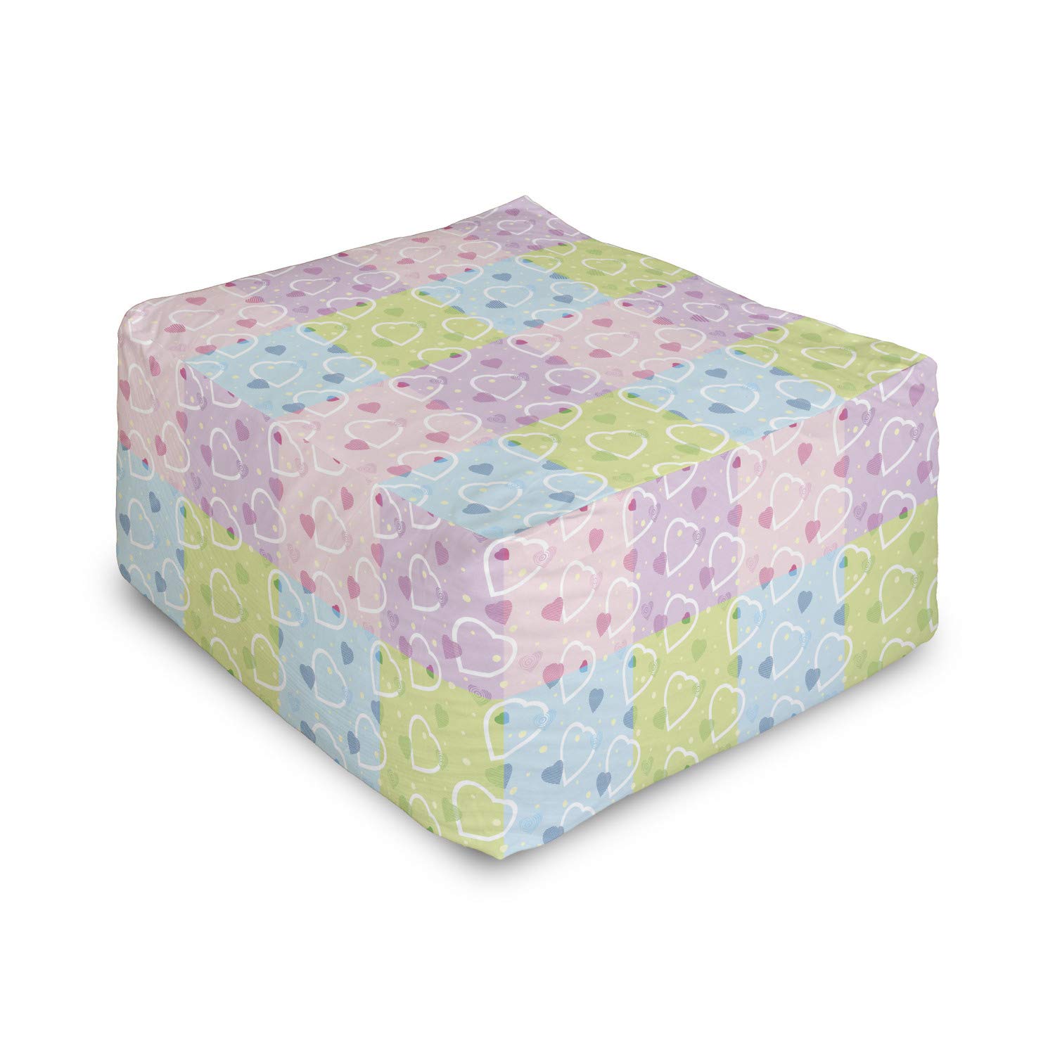 Ambesonne Valentine Rectangle Pouf Ottoman - 25