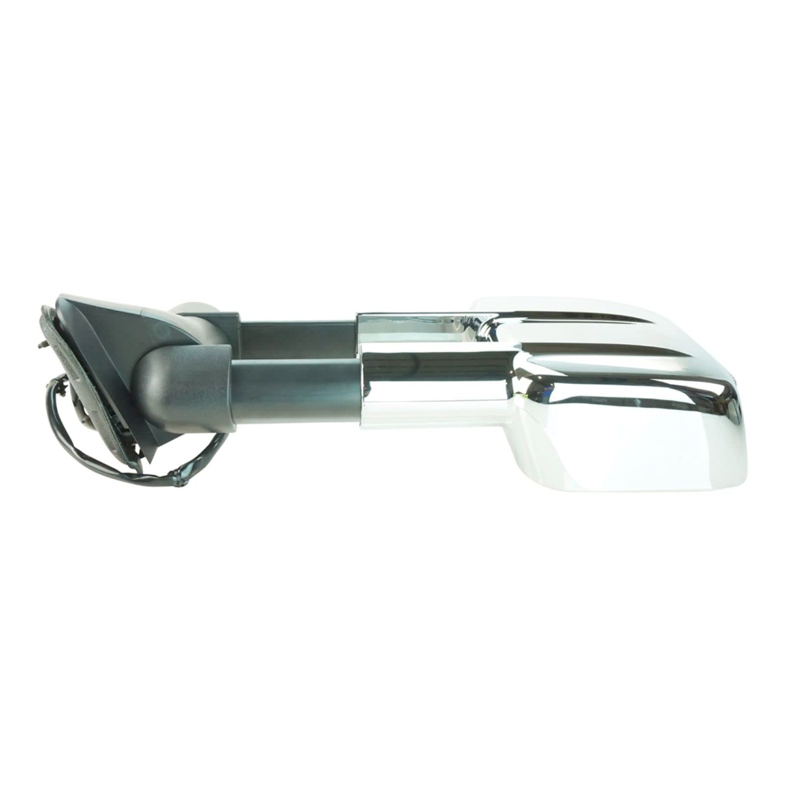 Heated Power Telescoping Side View Mirrors with Turn Signal for Chevy GMC - Chrome Pair Set - Perfect for Winter Driving & Enhanced Safety