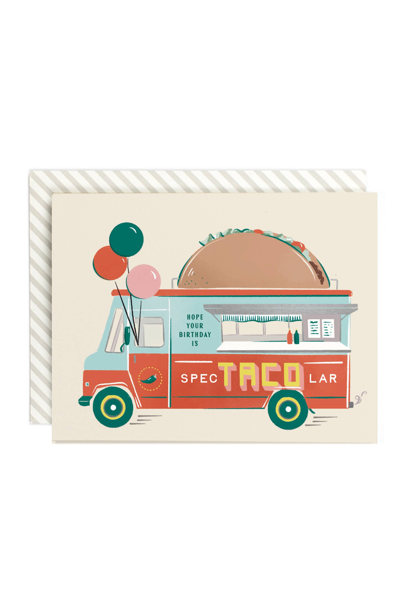 Funny Taco Birthday Card - Hilarious Mexican Food Greeting Card for Friends & Family - Perfect for Taco Lovers, Cinco de Mayo, and Birthday Parties