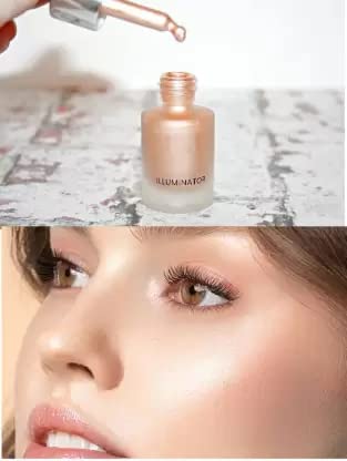 Wiffy Illuminator Liquid Highlighter for Face & Body - Natural Glow Makeup, Dewy Skin Enhancer for Daily Wear & Special Occasions