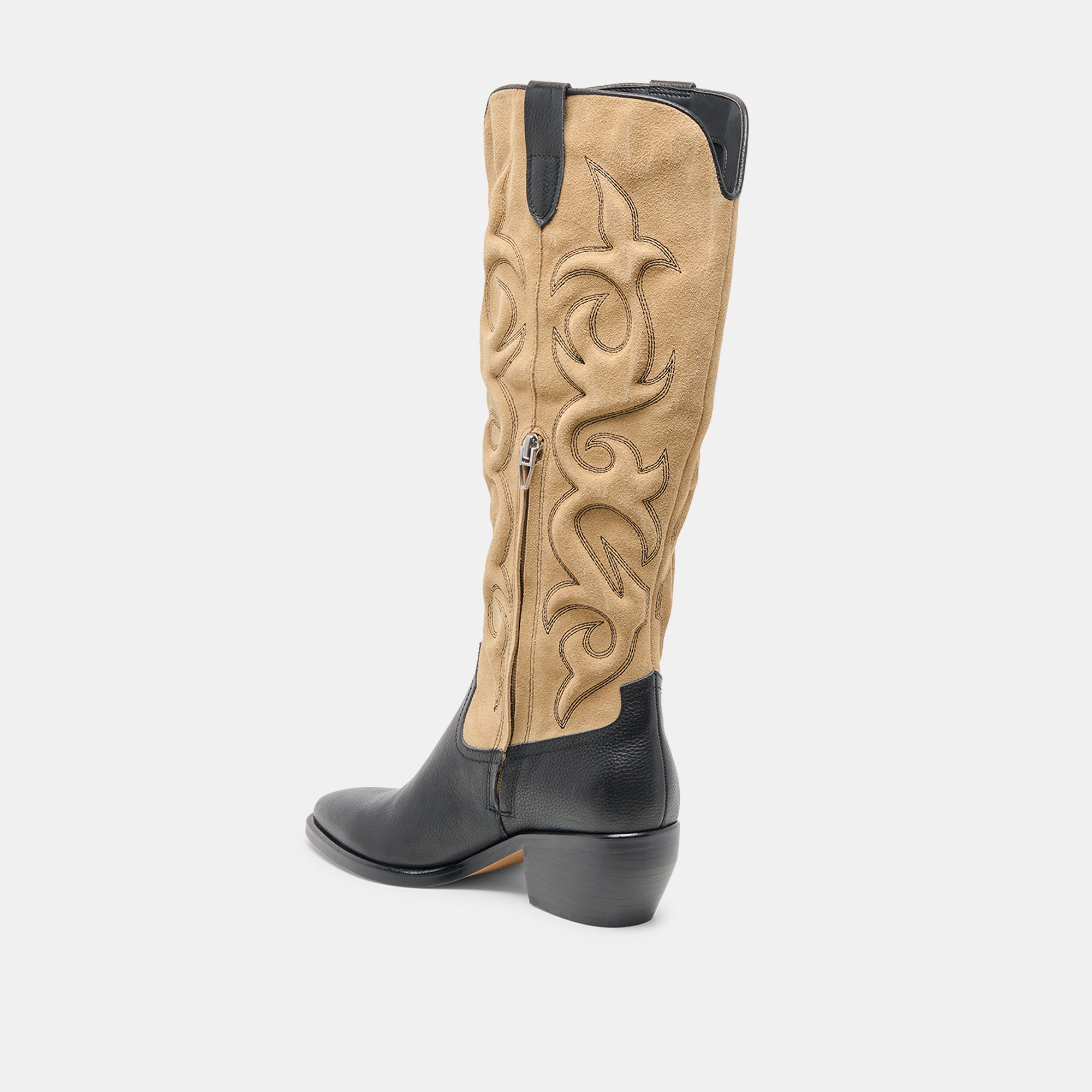 MIRLA BOOTS for Women - Black Multi Leather Ankle Boots | Stylish & Comfortable Footwear for Casual Outings, Work & Night Out