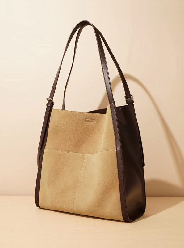 Luxury Designer Leather Tote Bag for Women - Genuine Leather Handbag with Spacious Interior & Multiple Pockets - Perfect for Work, Travel & Everyday Use