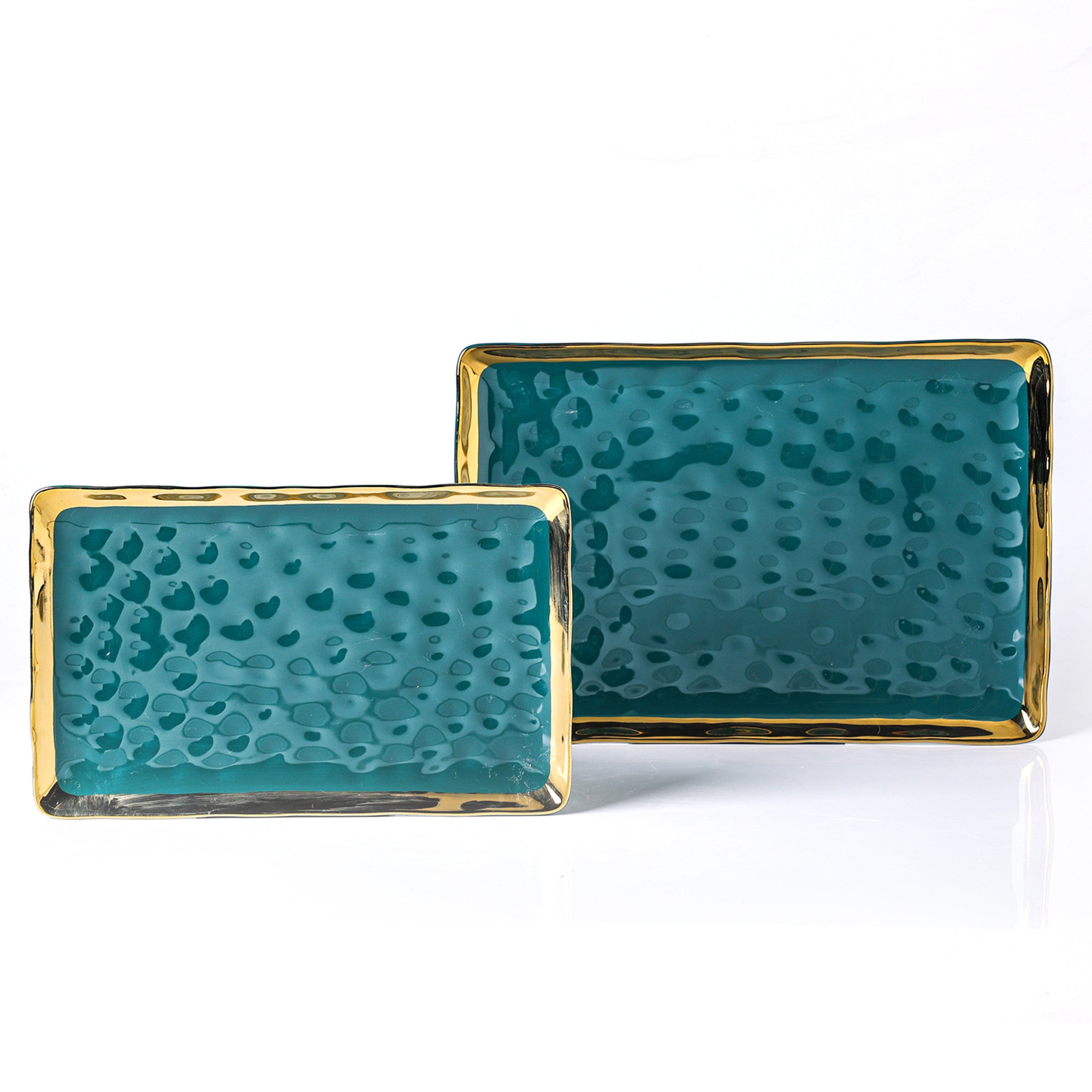 Florian Porcelain Dinner Plates Set - Elegant Green Service Dishes for Fine Dining & Formal Events | 12-Piece Set for Restaurants, Weddings & Special Occasions