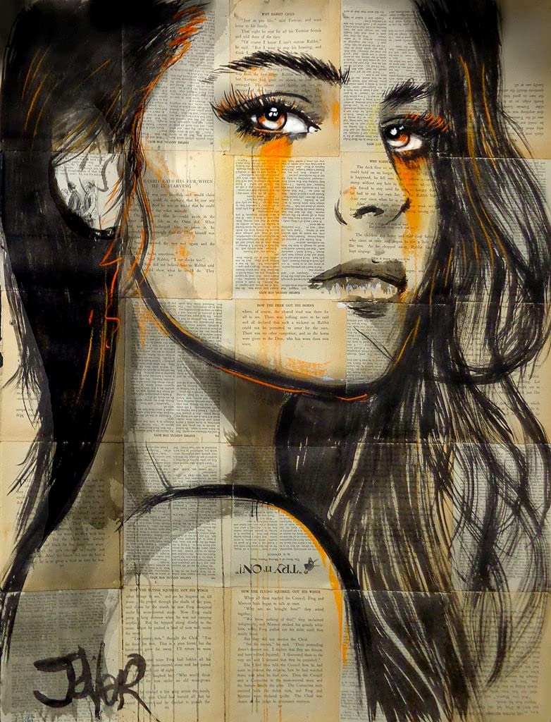 McGaw Graphics Slow Burn by Loui Jover - 14x11 Inch Wall Art Print Poster with 12x9 Inch Image Size | Modern Home Decor, Office & Living Room Wall Art