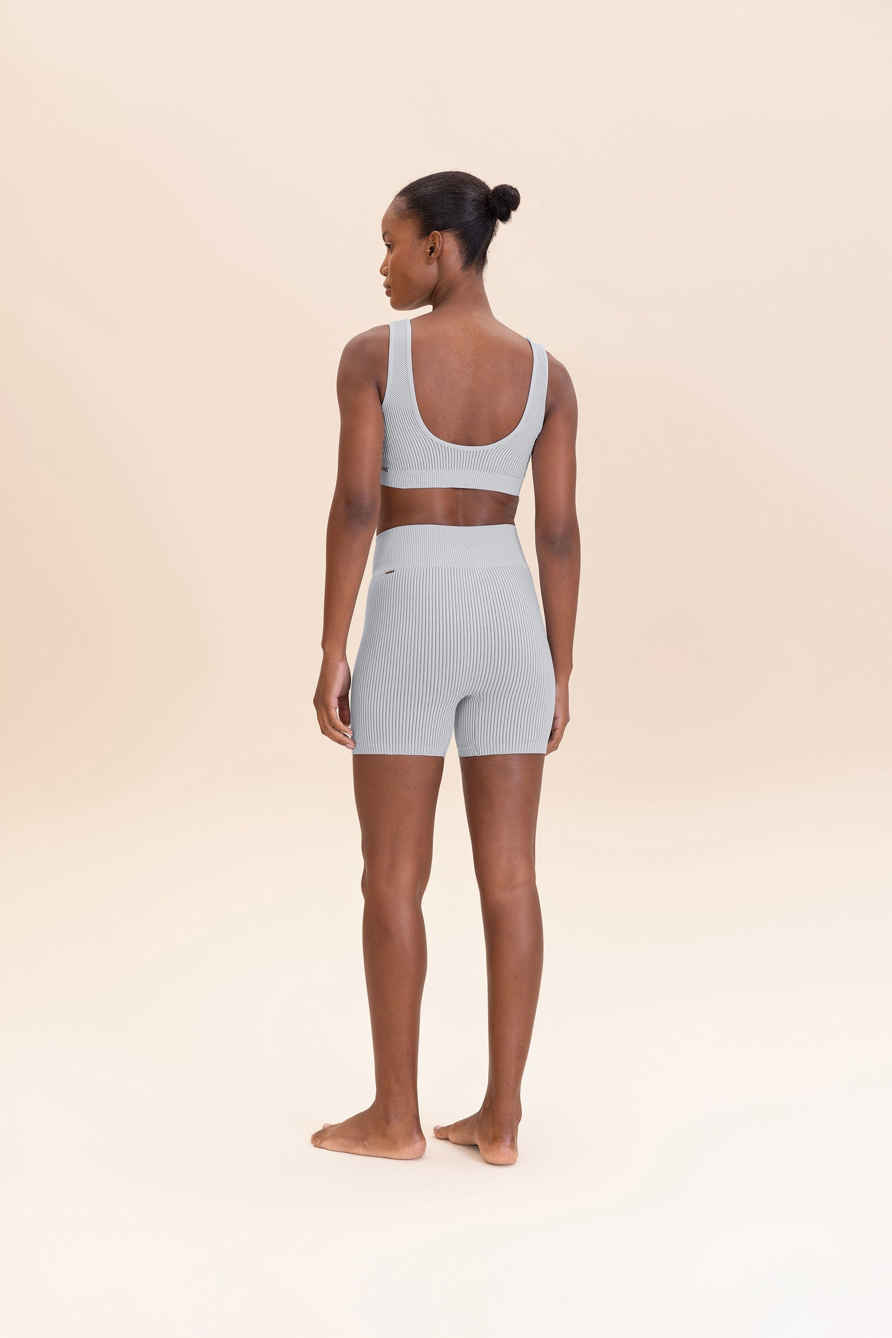 Women's Rib Classic Seamless Shorts - High Waist Yoga Shorts for Workout, Lounge & Sleep - Soft Stretchy Comfortable Athletic Shorts