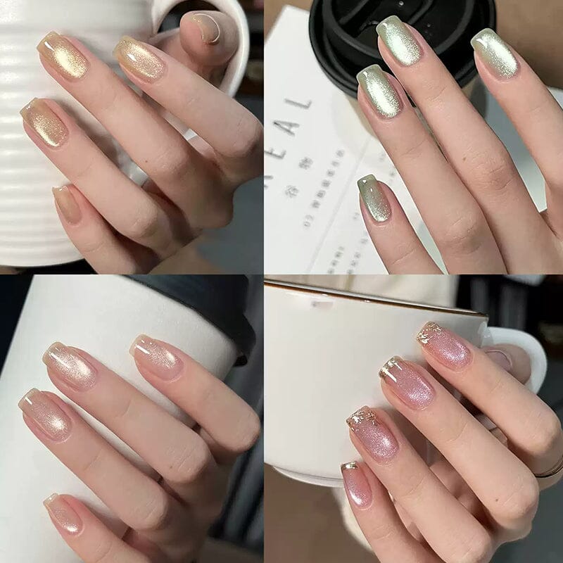 Light Flow Colored Cat Magnetic Gel Polish 10ml - Long Lasting UV LED Nail Art Polish for Manicures & Pedicures - Perfect for Salon, Home Use & Special Occasions