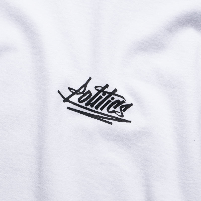 Politics Graffiti Logo Graphic T-Shirt for Men & Women - White Cotton Tee - Streetwear Fashion for Urban Style & Protest Art