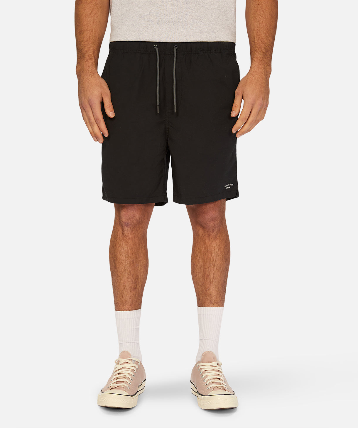 **Bahama Angler Swim Shorts for Men - Quick-Dry, UPF 50+ Solid Black Board Shorts - Perfect for Beach, Pool, Surfing & Vacation**