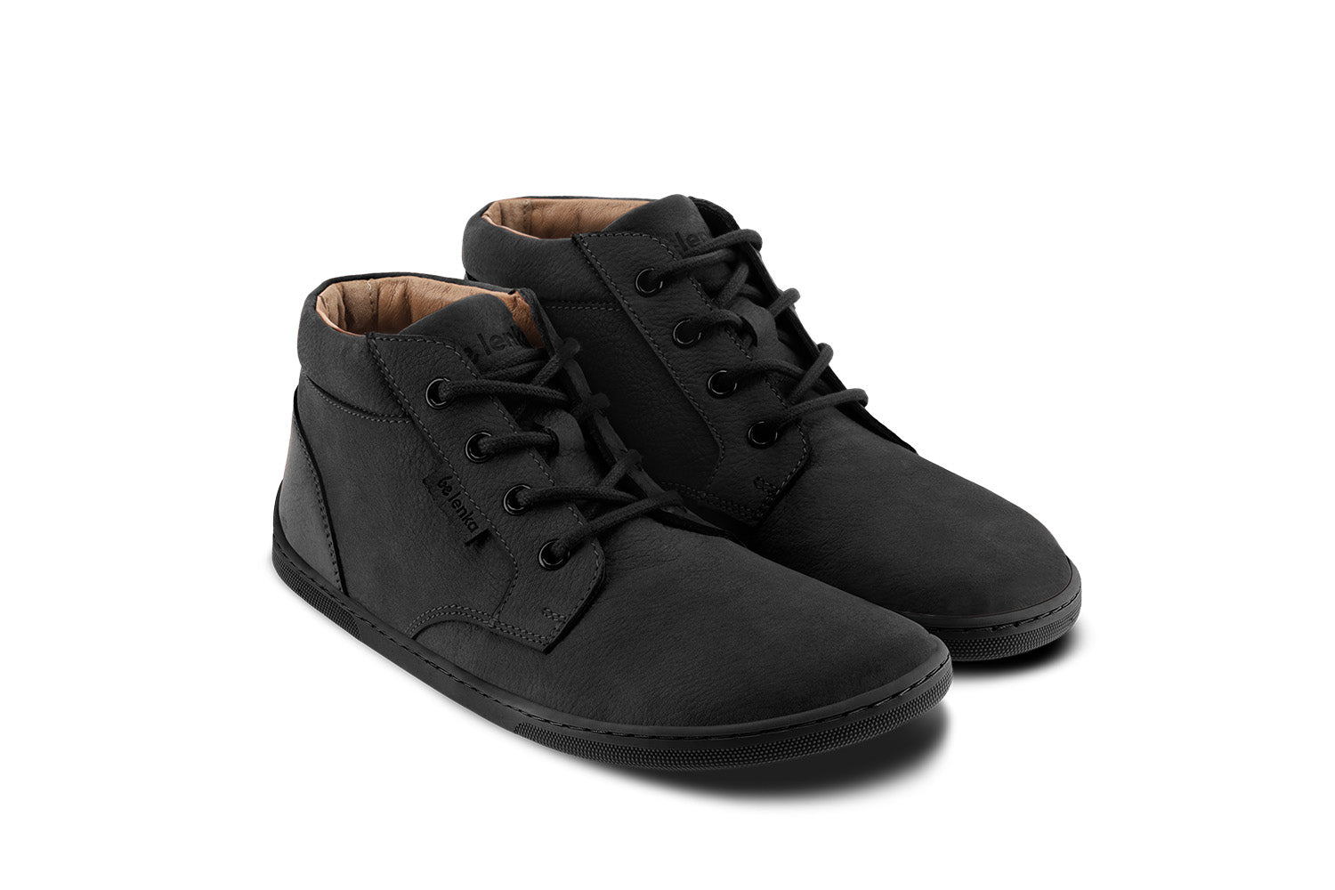 Barefoot Shoes for Men & Women | Be Lenka Synergy All Black - Comfortable Minimalist Footwear for Running, Hiking & Everyday Wear