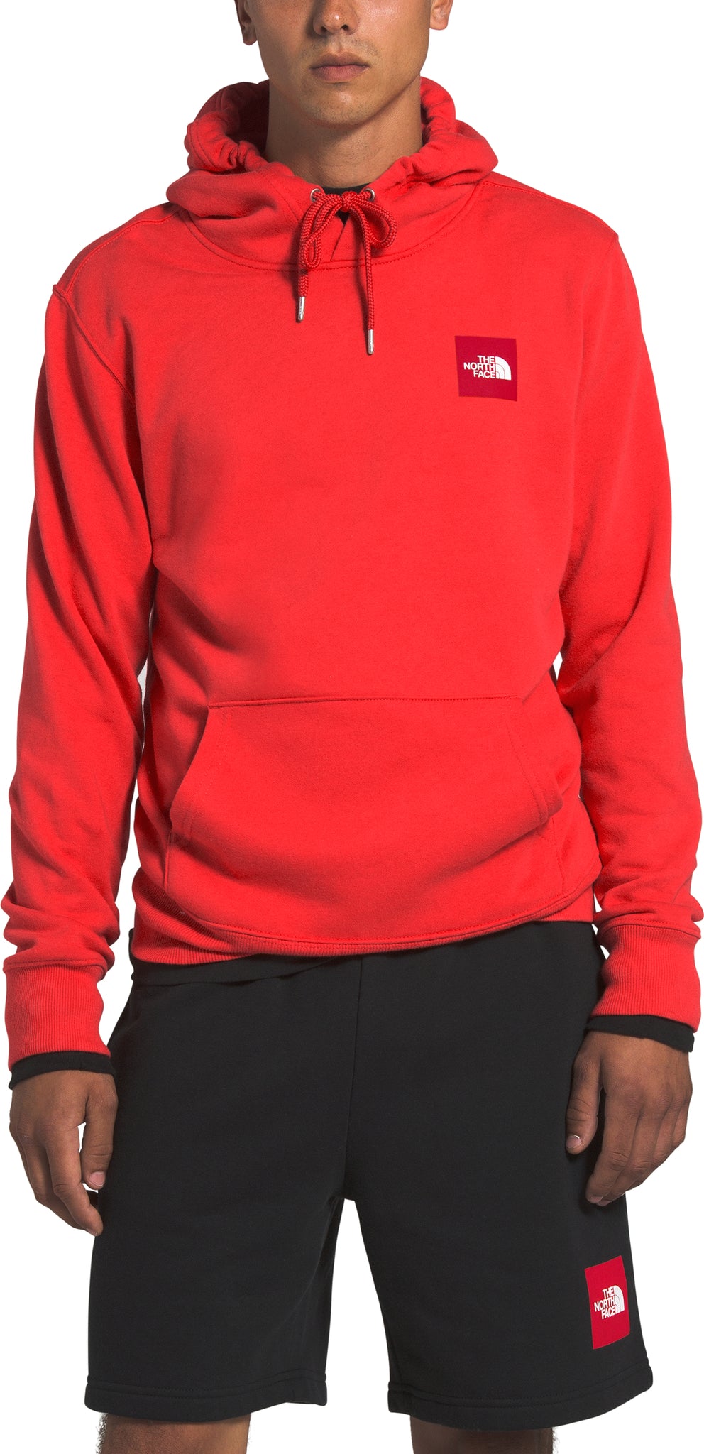 2.0 Box P/O Hoodie for Men - Red Pullover Hooded Sweatshirt | Casual Wear & Street Style Outfit