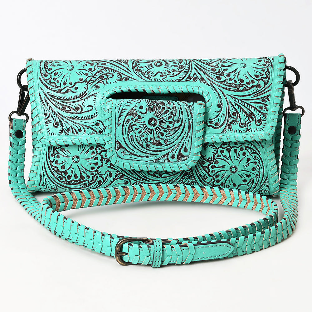 American Darling Hand-Tooled Genuine Leather Women's Western Purse - Stylish Cowgirl Handbag for Everyday Use, Rodeo Events & Country Outings