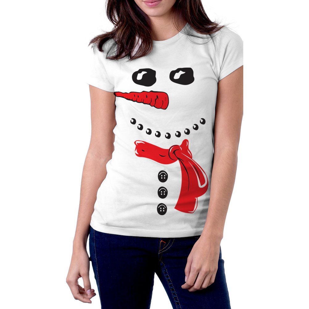 Winter Christmas T-Shirts for Women - Festive Holiday Graphic Tees Collection Style 48 | Cozy Seasonal Outfits for Parties & Family Gatherings