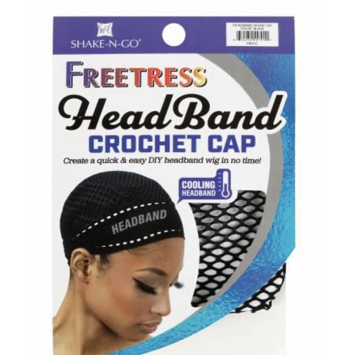 Freetress Headband Crochet Cap - Stylish Hair Accessory for Women | Perfect for Braids, Weaves & Protective Hairstyles | Great for Everyday Wear & Special Occasions