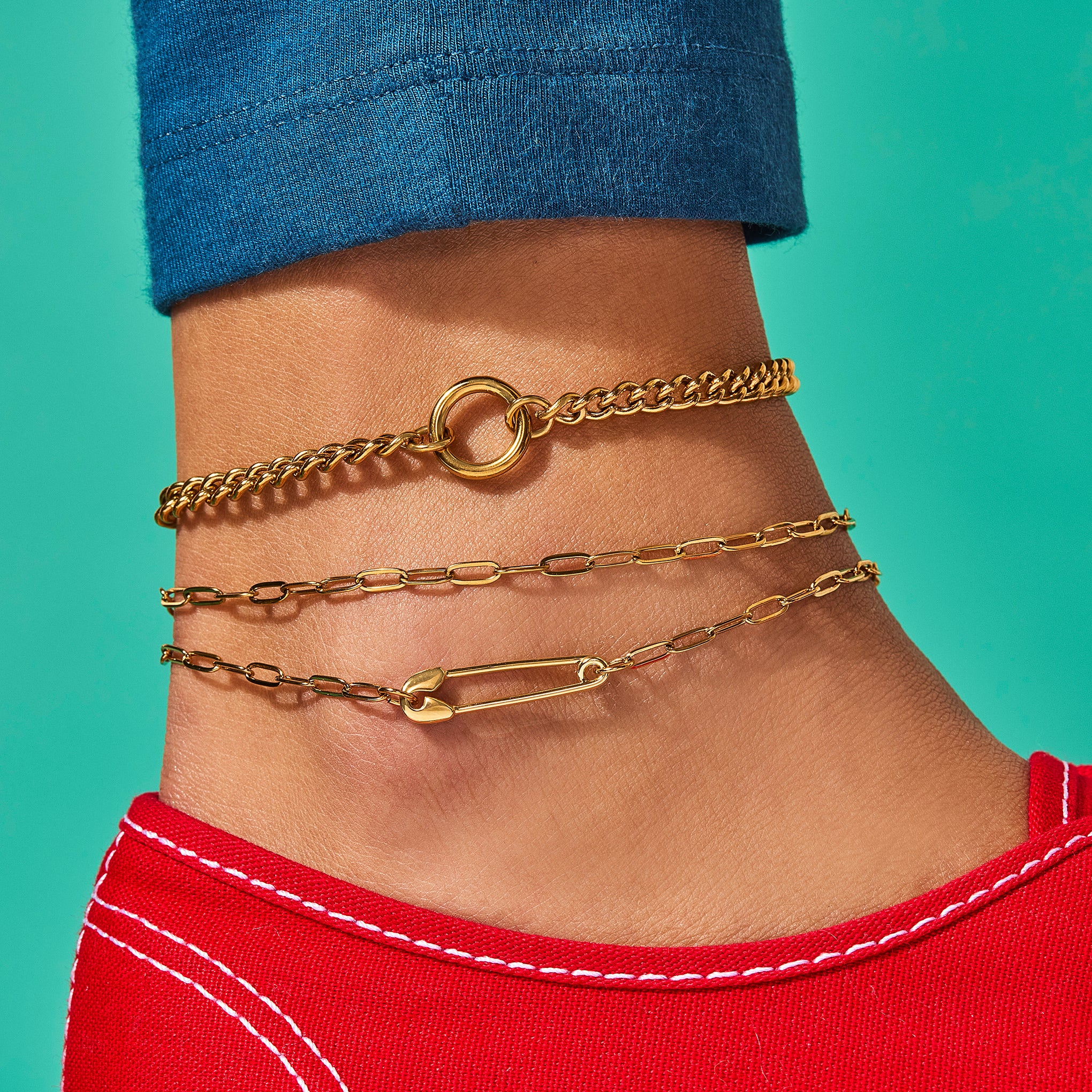 Horizon Anklet for Women - Elegant Adjustable Ankle Bracelet with Beads - Perfect for Beach, Summer, Boho Fashion & Casual Wear