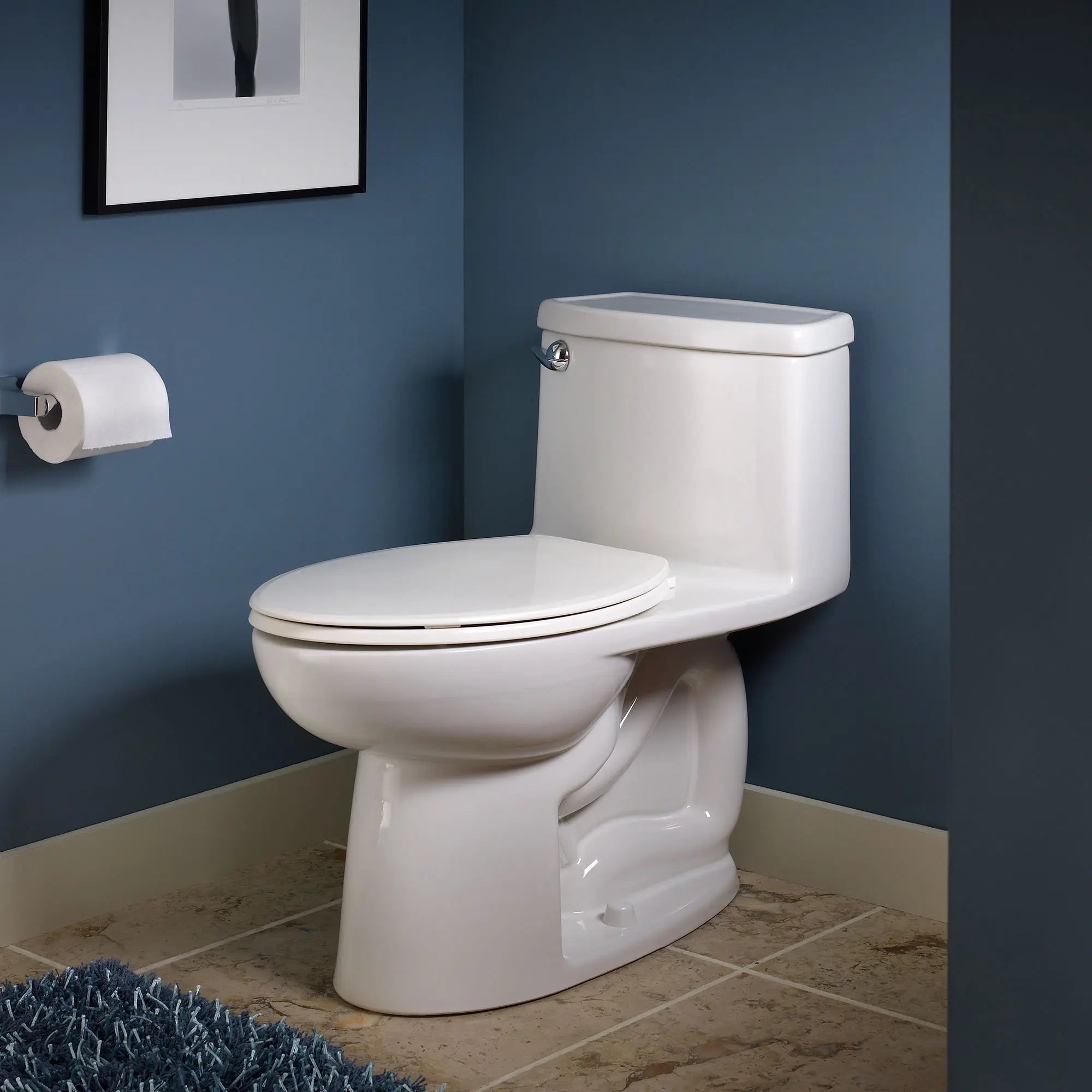 Compact Cadet® 3 One-Piece 1.28 GPF/4.8 LPF Elongated Toilet with Soft-Close Seat - Water-Saving Chair Height Design for Small Bathrooms & Powder Rooms
