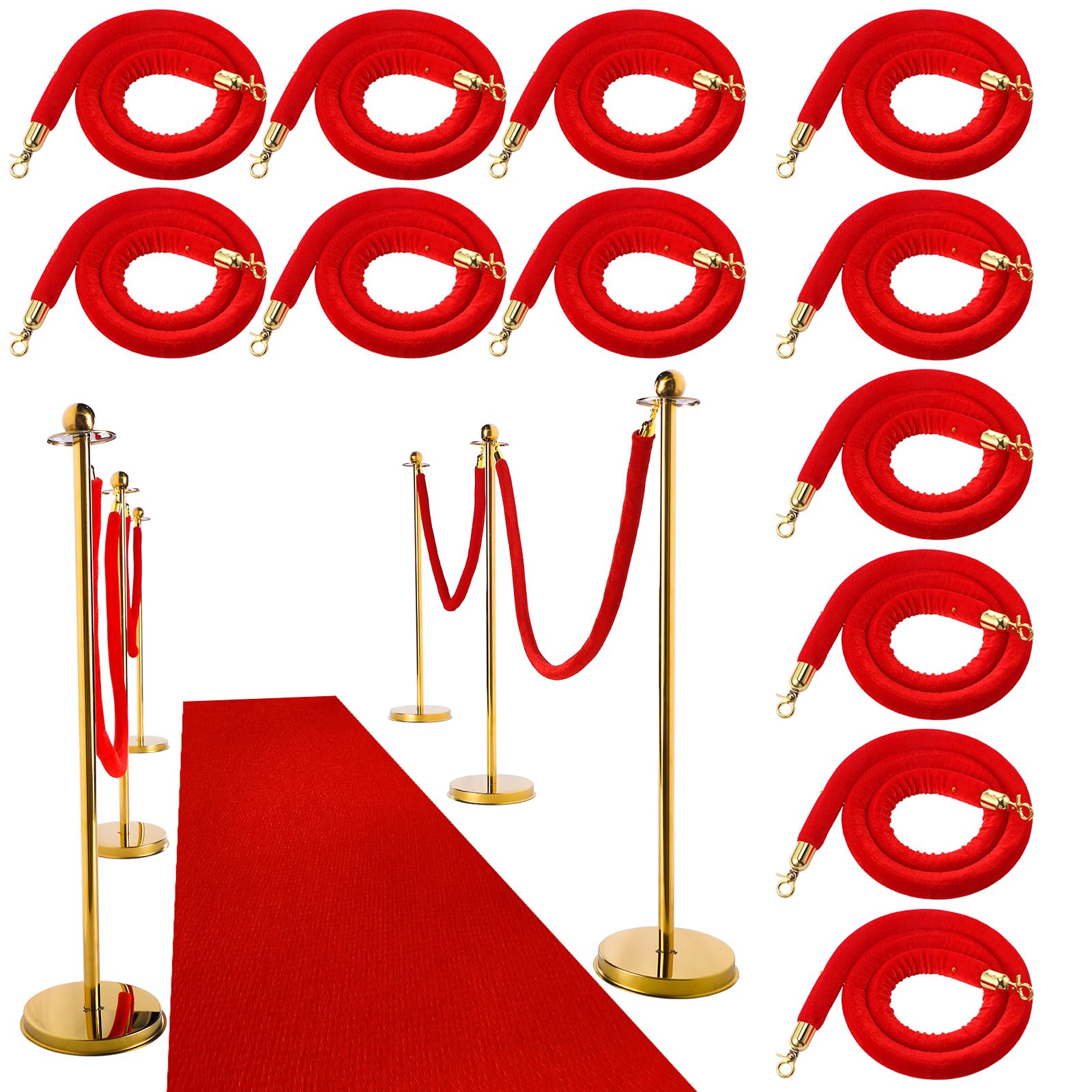 12-Piece Red Carpet Party Decorations Set - 23.6
