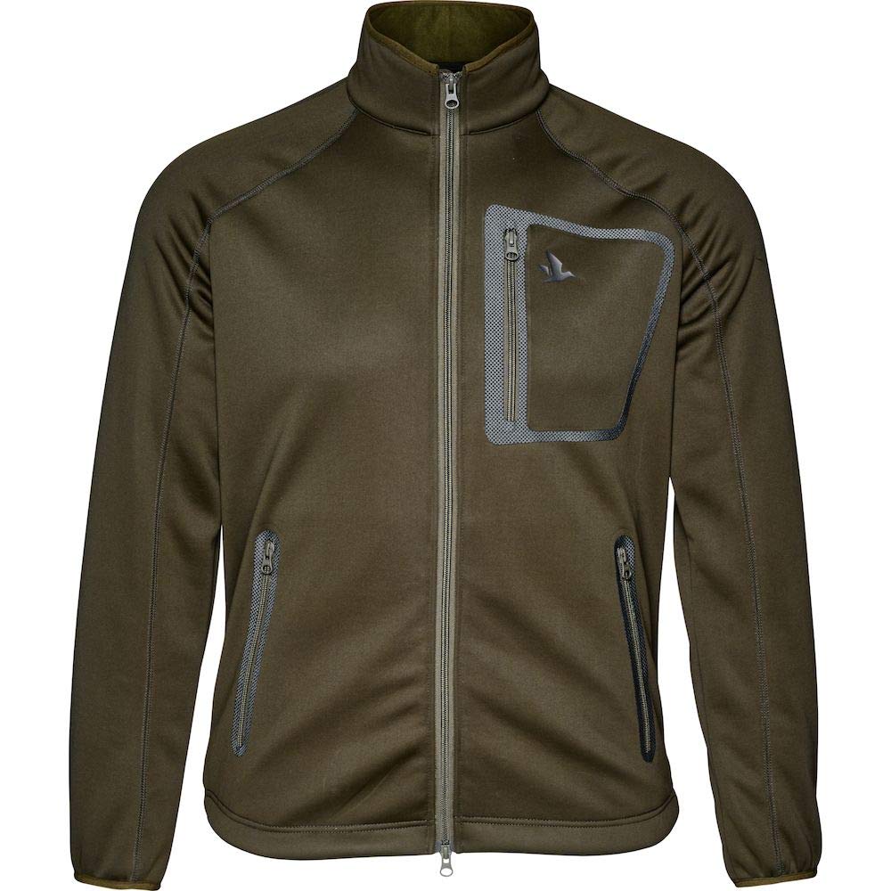 Seeland Hawker Storm Fleece Jacket for Men - Water-Resistant, Windproof & Warm Outdoor Hunting Jacket in Pine Green - Ideal for Hunting, Hiking & Cold Weather Adventures