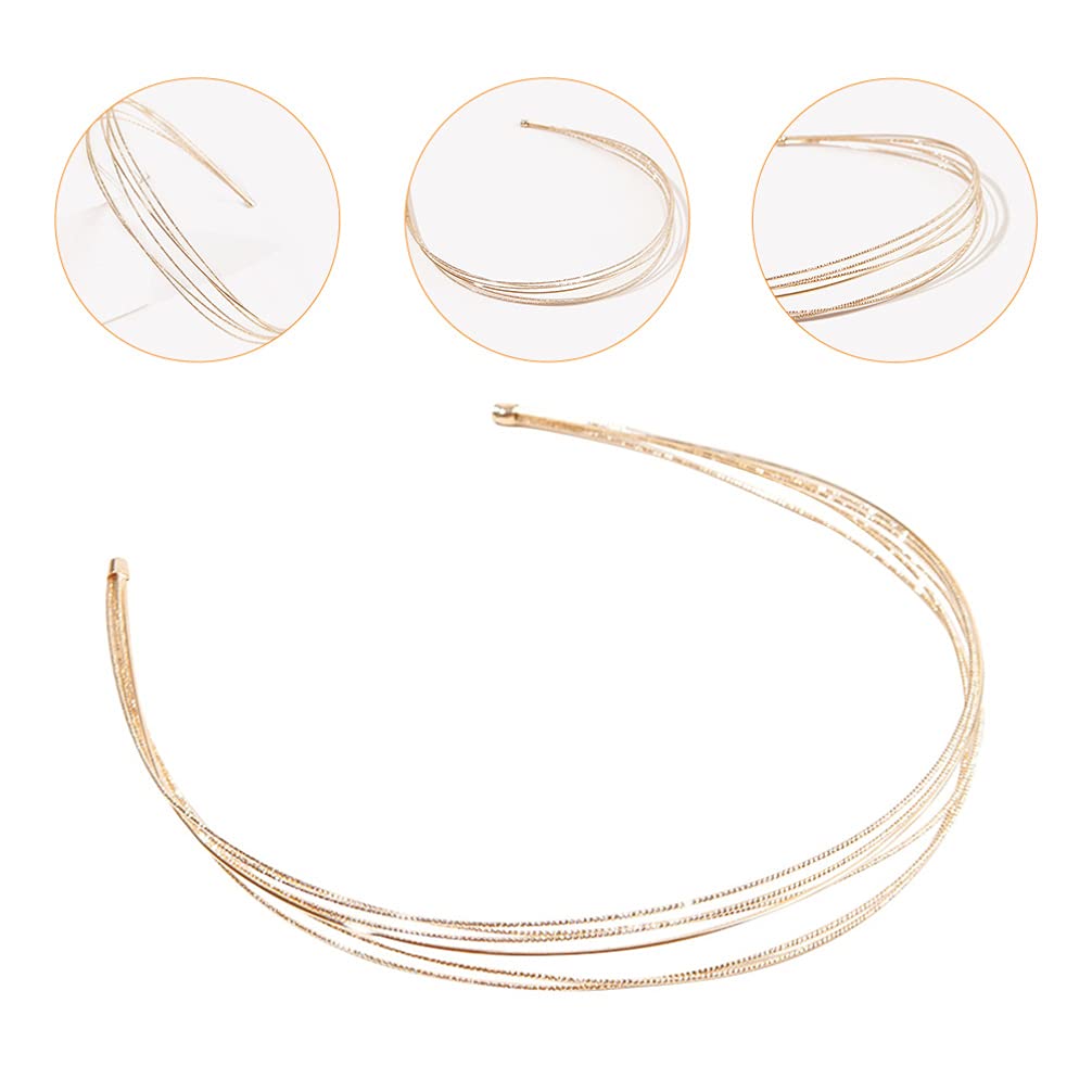 Elegant Metal Wire Headbands for Women - Minimalist Hair Hoops & Wedding Hair Accessories | Fashionable Headpieces for Girls, Brides & Everyday Wear