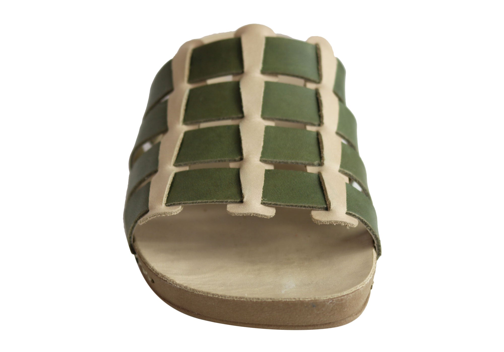 Andacco Sorrento Women's Comfort Leather Slide Sandals - Handmade in Brazil - Perfect for Beach, Vacation & Summer Outfits